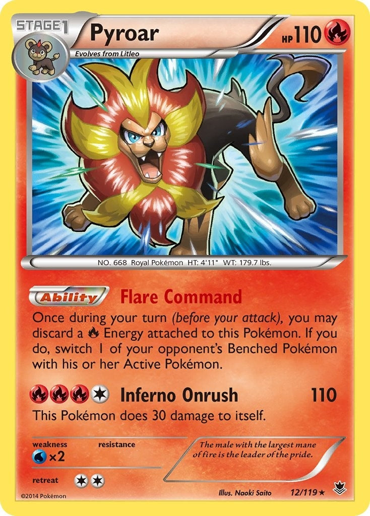 Pyroar (12/119) (PHF)