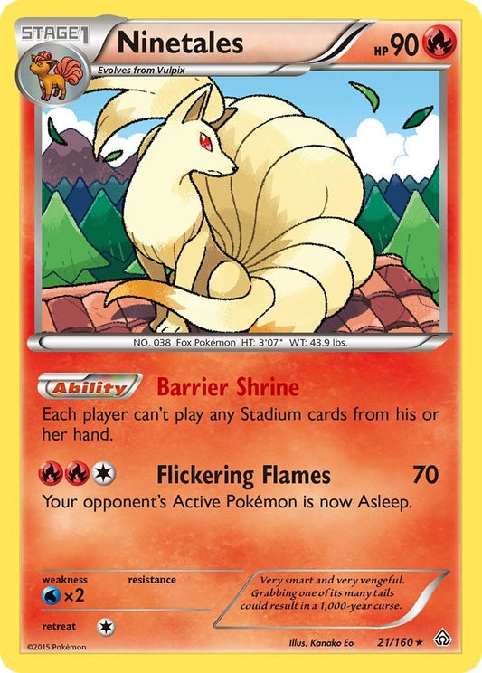 Ninetales (21/160) (XY - Primal Clash) (PRC)