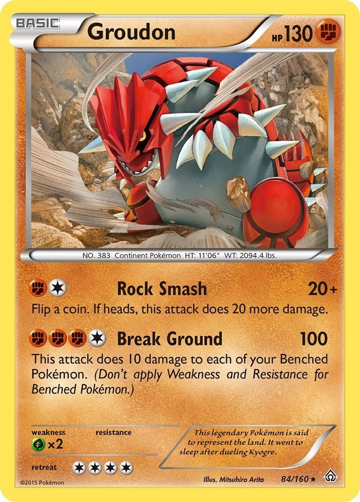 Groudon (84/160) (PRC)