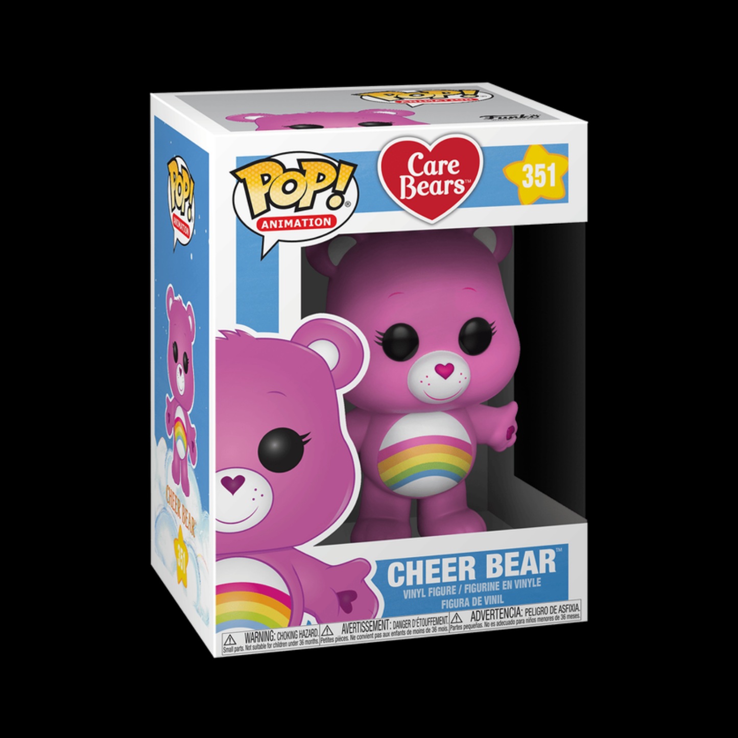 Care Bears Cheer Bear Funko Pop! Vinyl Figure #351 + Protector