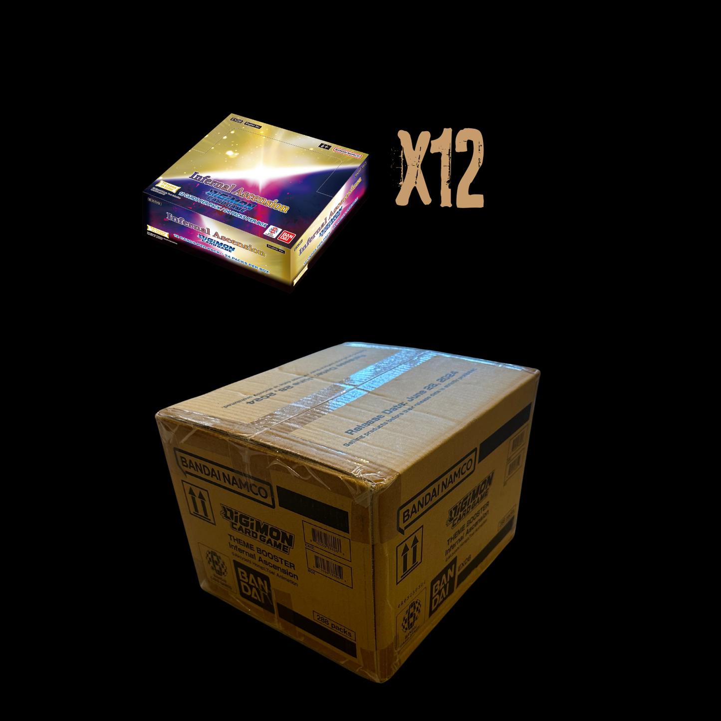 Digimon Infernal Ascension 12x Booster Box Sealed Case