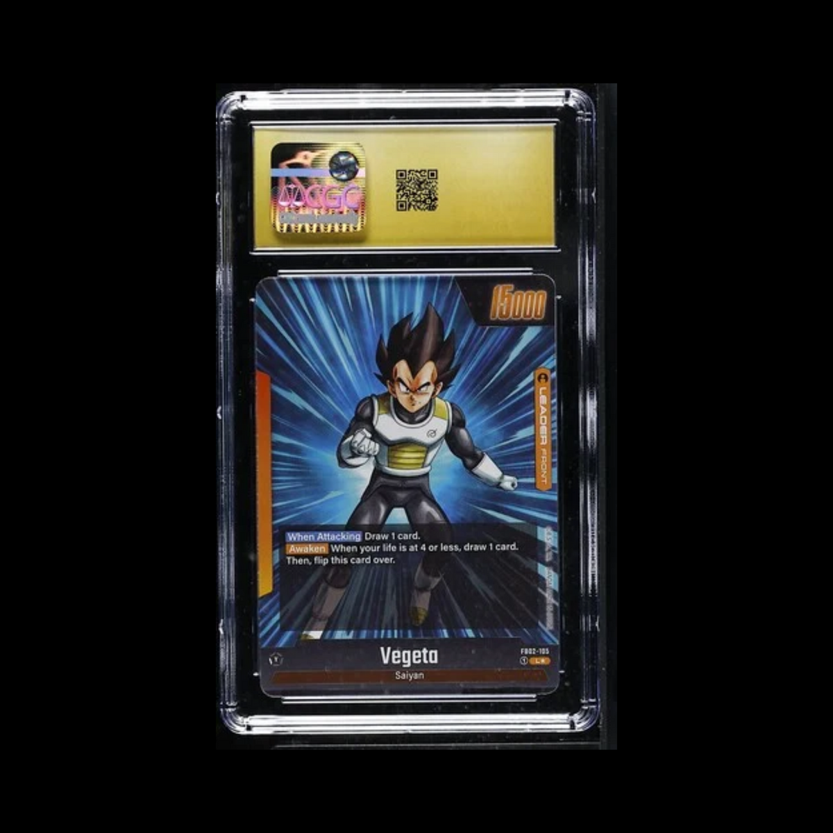 Dragon Ball Super Fusion World Slab Vegeta FB02-105 CGC Pristine 10 2024
