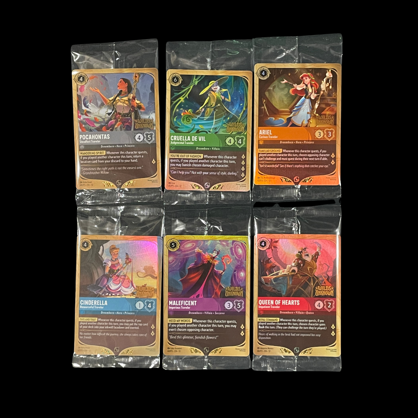 Lorcana Wilds Unknown All 6 Sealed Promo Bundle Lot