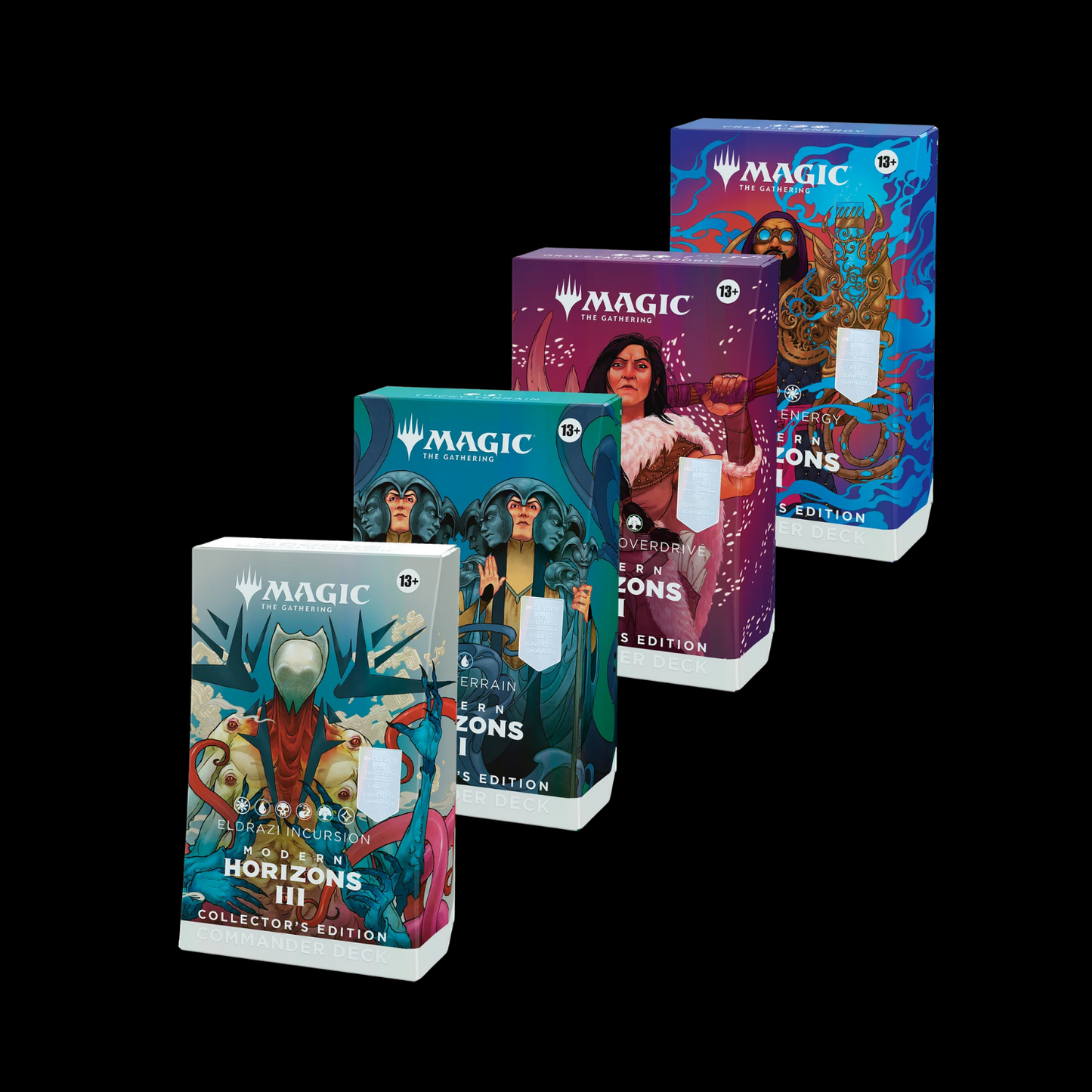 MTG Magic The Gathering Modern Horizons 3 Collector's Commander Deck Set (4)