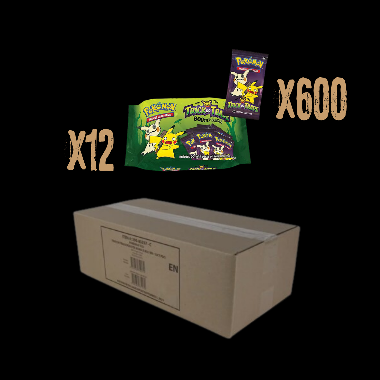 Pokemon Trick Or Trade 2023 12x Booster Bundle Sealed Case