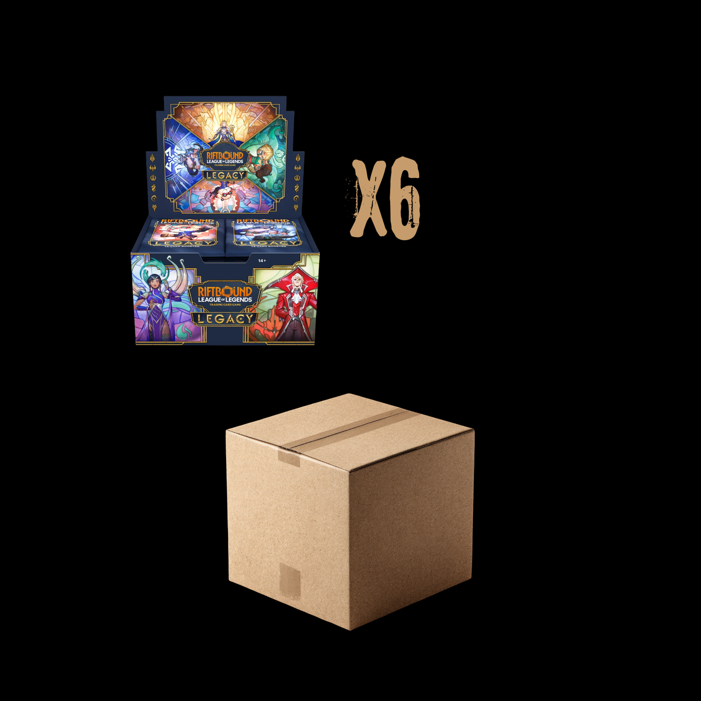 Riftbound League of Legends Legacy 6x Booster Box Sealed Case (Ships Jan 2027)