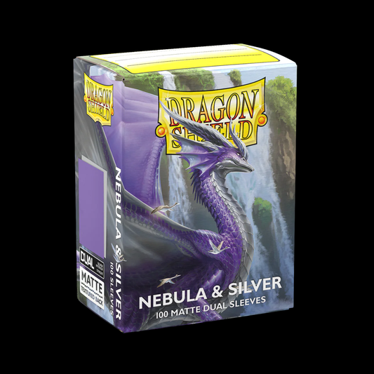 Dragon Shield Matte Dual Nebula & Silver Sleeves 100x