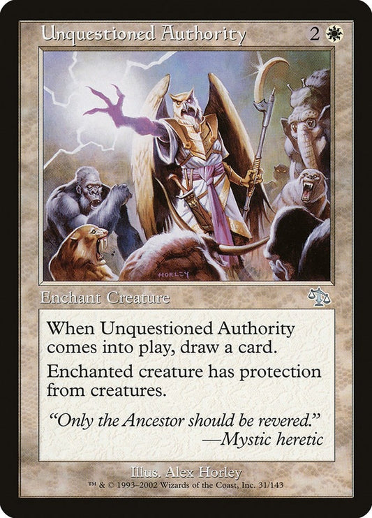 Unquestioned Authority (31) (JUD)