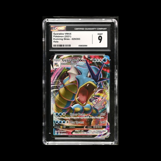 Pokemon Slab Gyarados VMAX 029 CGC 9 Mint 2021
