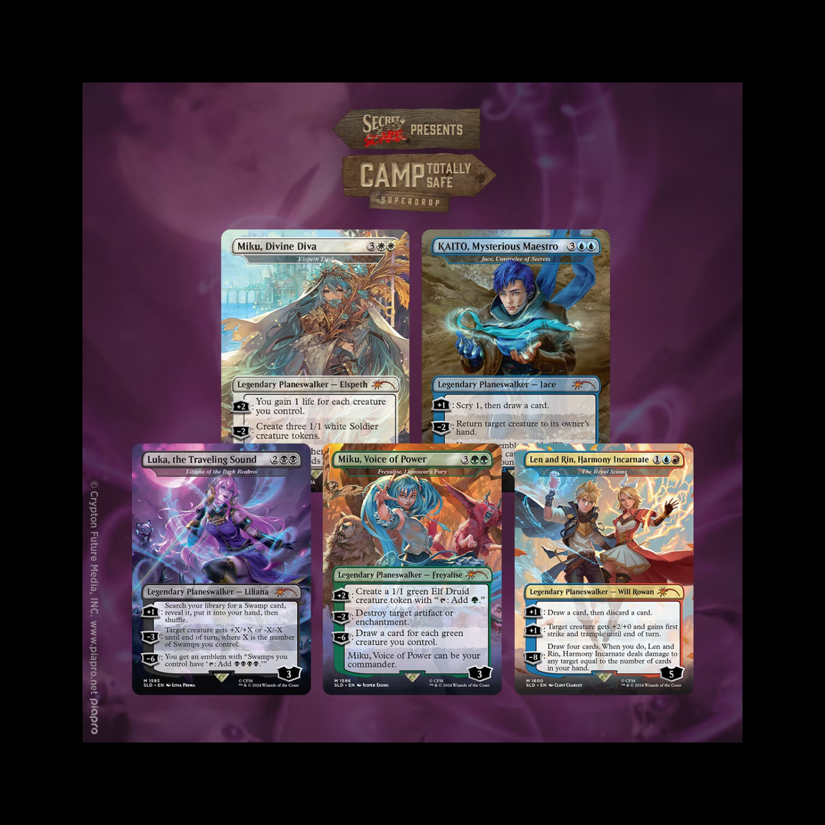 MTG Magic The Gathering Secret Lair Drop Series Hatsune Miku Electric Entourage Non-Foil Sealed
