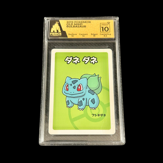 Pokemon JP Slab Old Maid Bulbasaur Fierce Grading Pristine 10 2019
