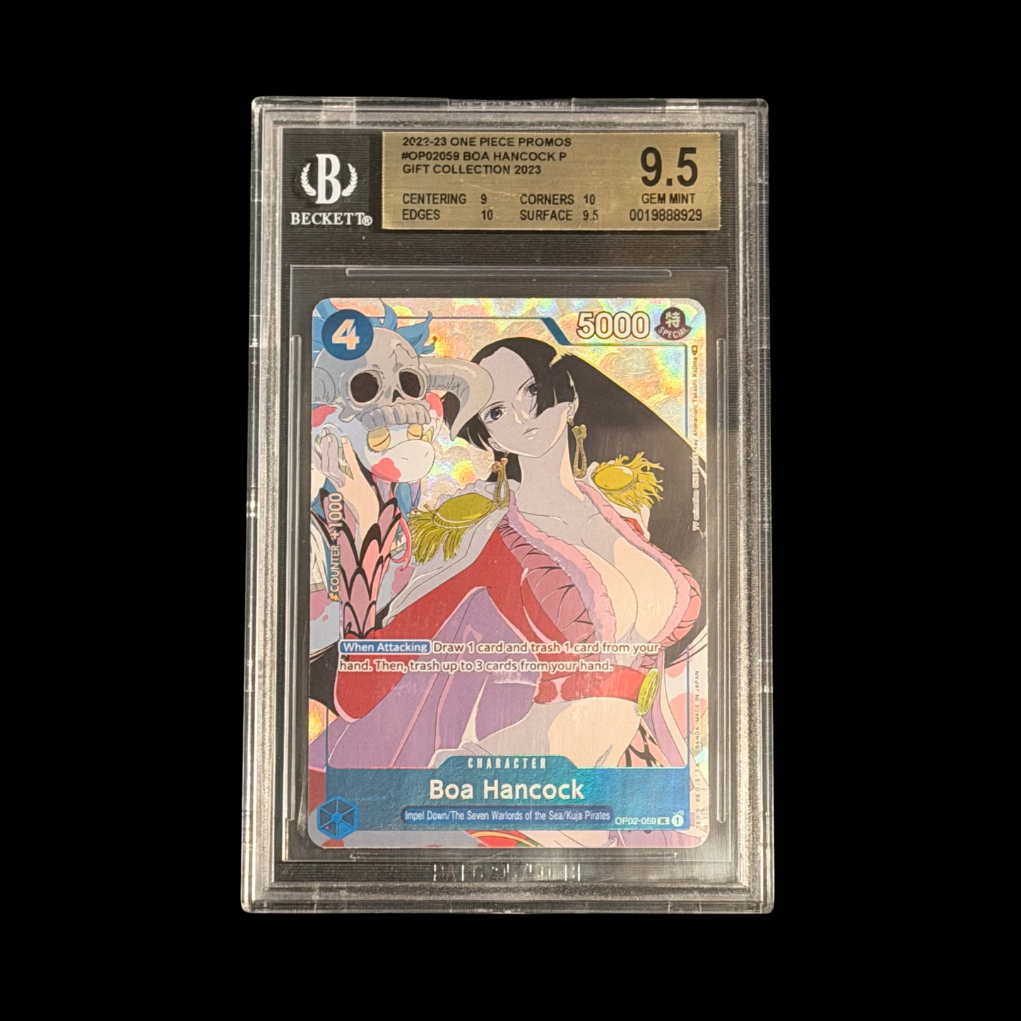 One Piece Slab Boa Hancock Gift Collection OP02-059 BGS 9.5 Mint+ 2023