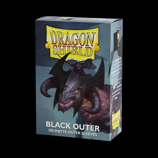 Dragon Shield Matte Black Outer Sleeves 100x