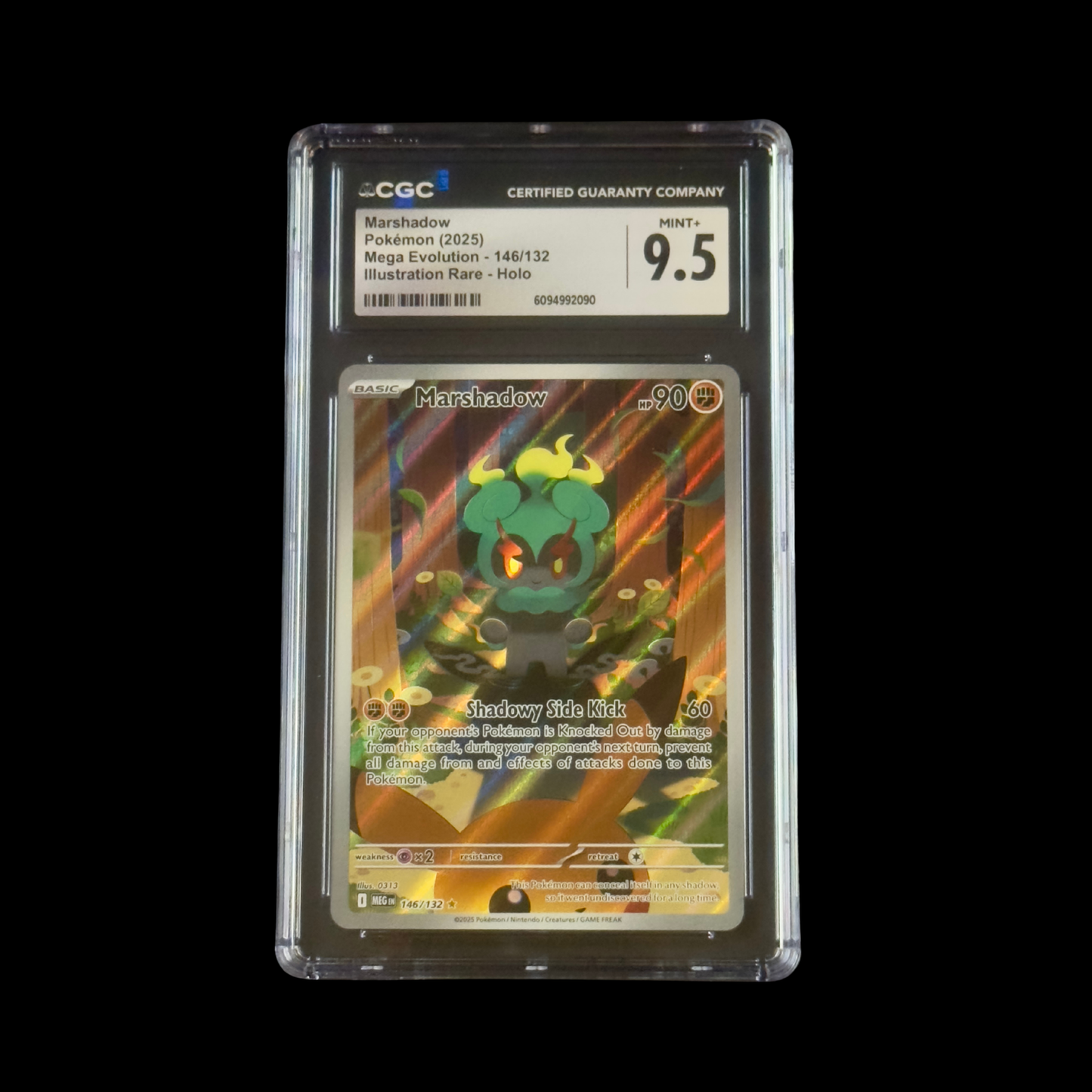 Pokemon Slab Marshadow 146 CGC 9.5 Mint+ 2025