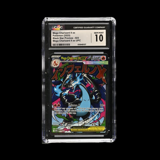 Pokemon Slab Mega Charizard X EX 023 CGC 10 Gem 2025