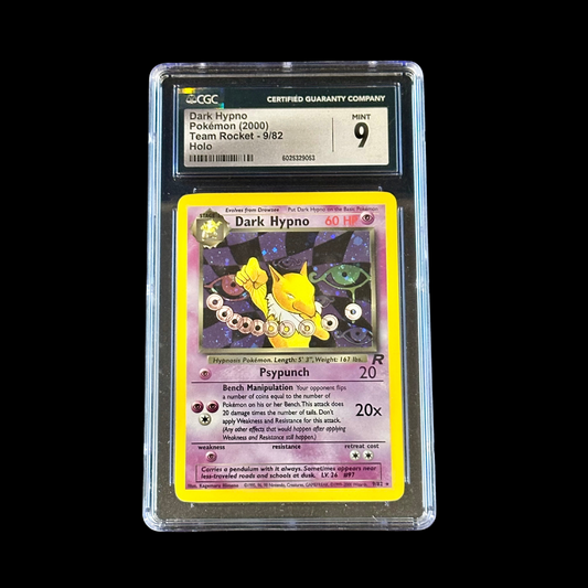 Pokemon Slab Dark Hypno Team Rocket Holo 9/82 CGC 9 Mint 2000