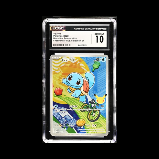 Pokemon Slab Squirtle 039 CGC 10 Gem 2026