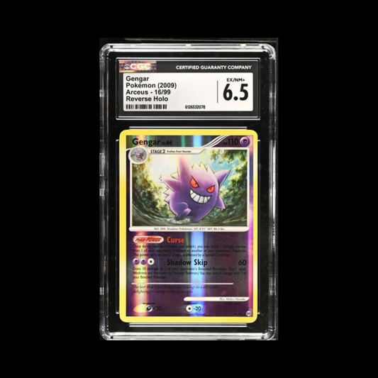 Pokemon Slab Gengar 16 Reverse Holo CGC 6.5 EX-MT 2009