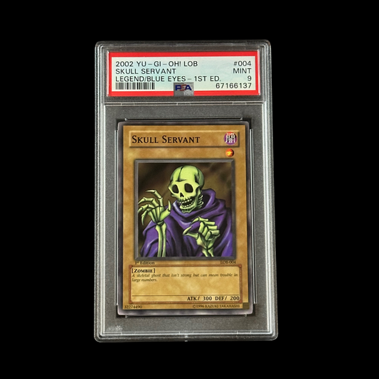 Yu-Gi-Oh! Slab Skull Servant 1st Edition LOB-004 PSA 9 Mint 2002