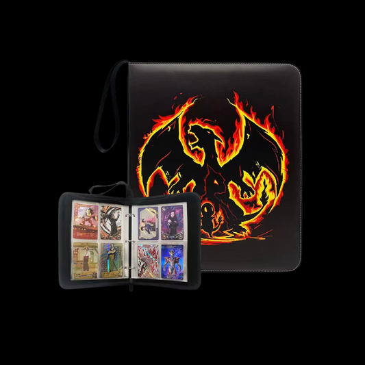 Pokemon 50x Pages 4x Pockets Leather Binder, 400 Cards Total