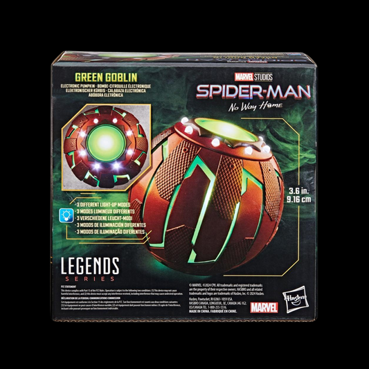 Marvel Legends Series Green Goblin Prop Roleplay Electronic Pumpkin