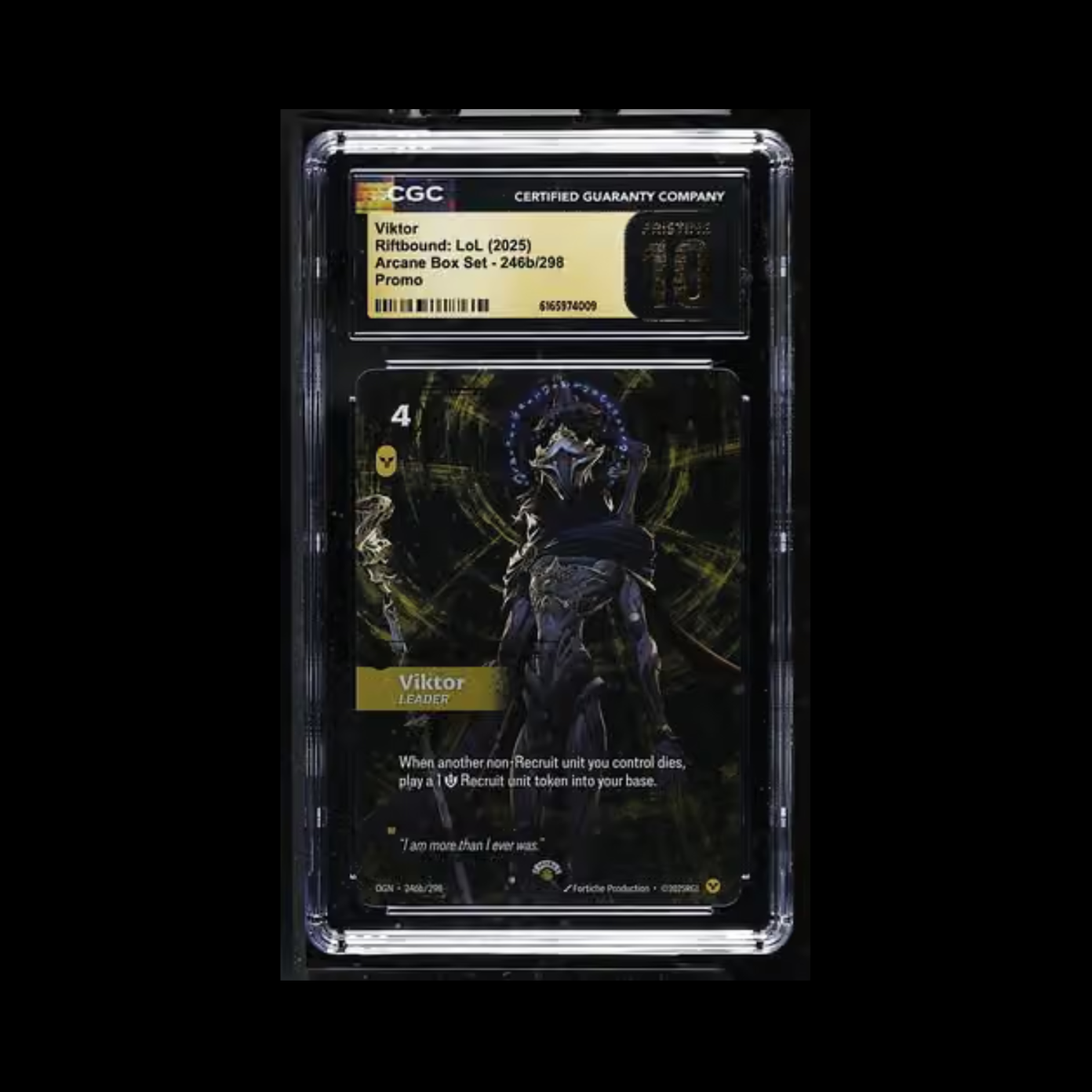 Riftbound Slab Viktor 247b Arcane Box Set CGC Pristine 10 2025