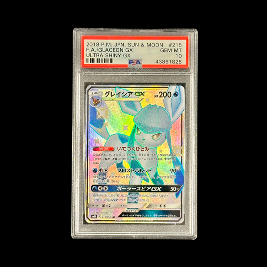 Pokemon JP Slab Glaceon GX 215 Sun & Moon PSA 10 2018