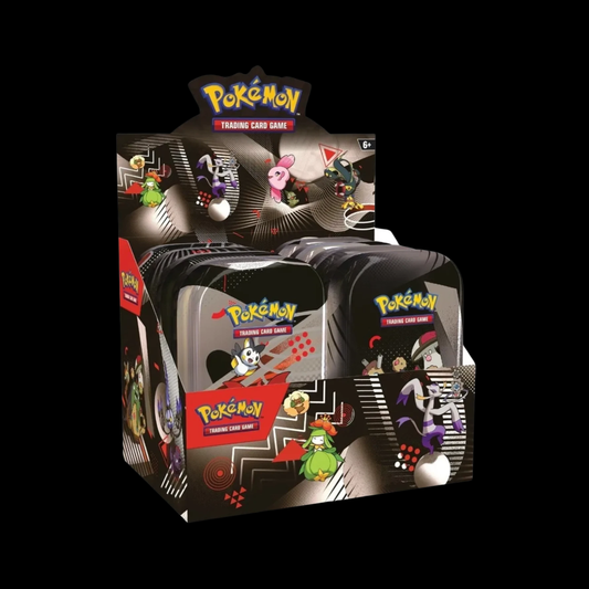 Pokemon Unova Black Bolt & White Flare Tin Display (8 Tins)