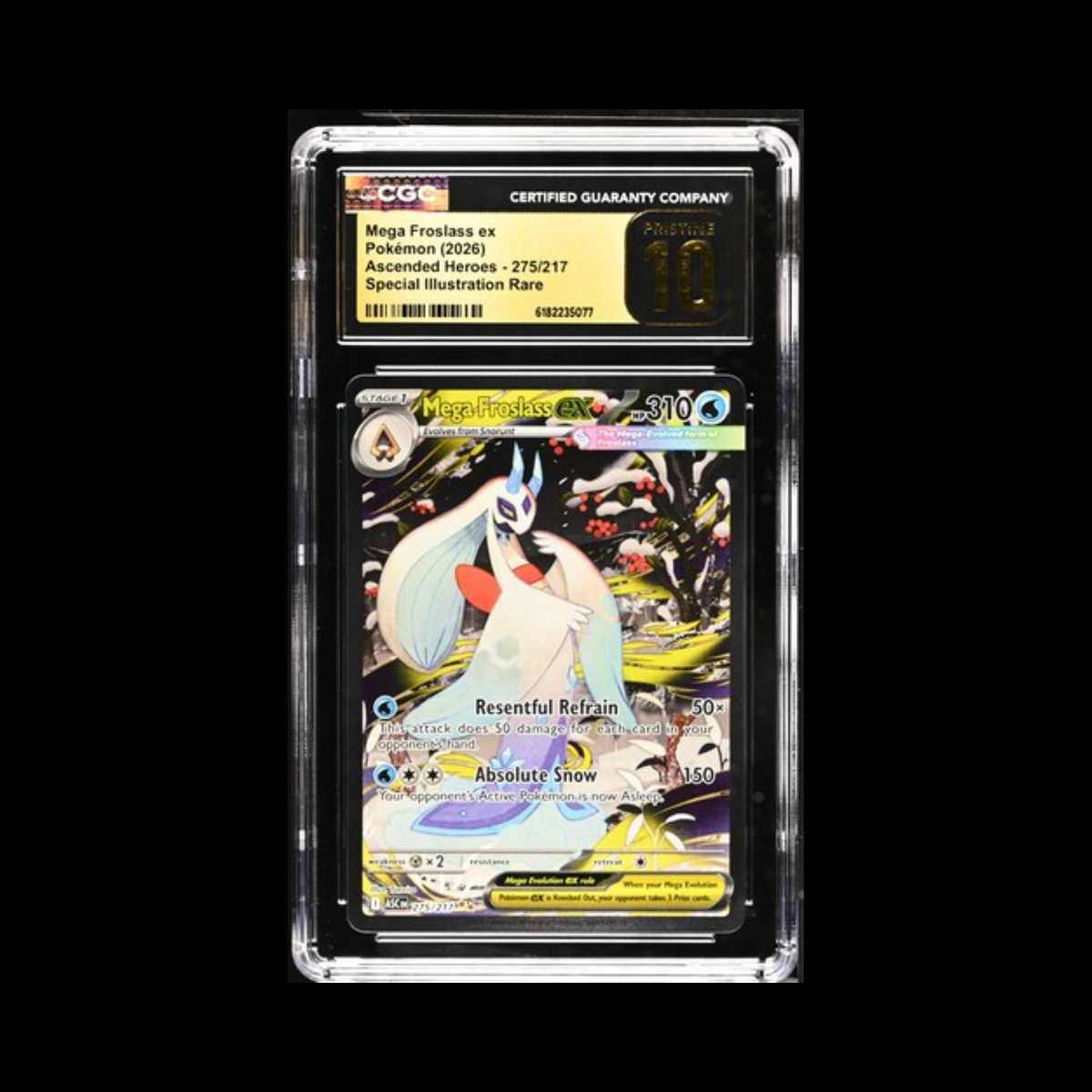 Pokemon Slab Mega Froslass EX 275 CGC Pristine 10 2026