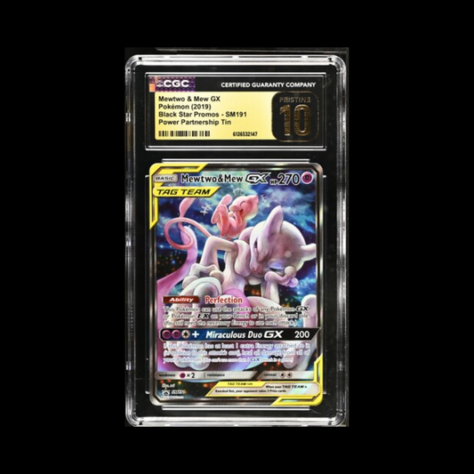 Pokemon Slab Mewtwo & Mew GX SM191 CGC 10 Pristine 2019