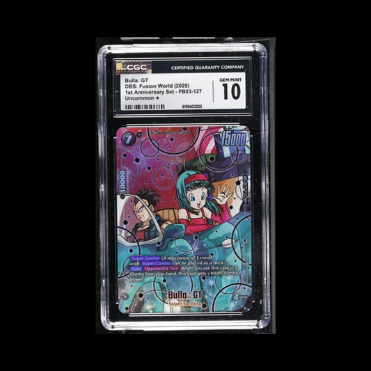 Dragon Ball Super Fusion World Slab Bulla: GT FB03-127 CGC 10 Gem 2025