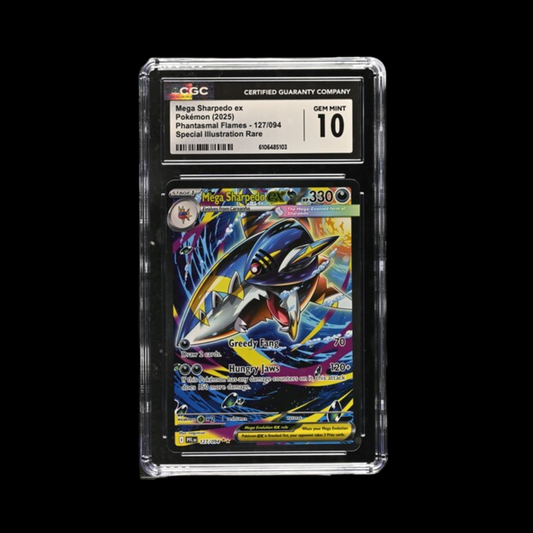 Pokemon Slab Mega Sharpedo 2025 CGC 10 Gem Mint