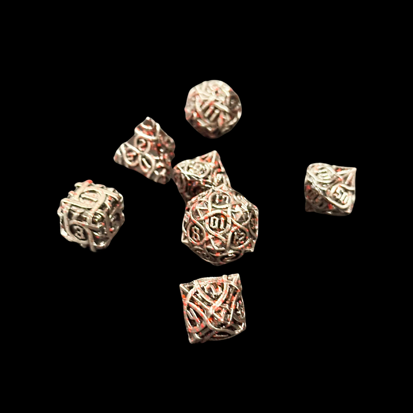 Dungeons And Dragons Metal Dice Set Bloody Metal