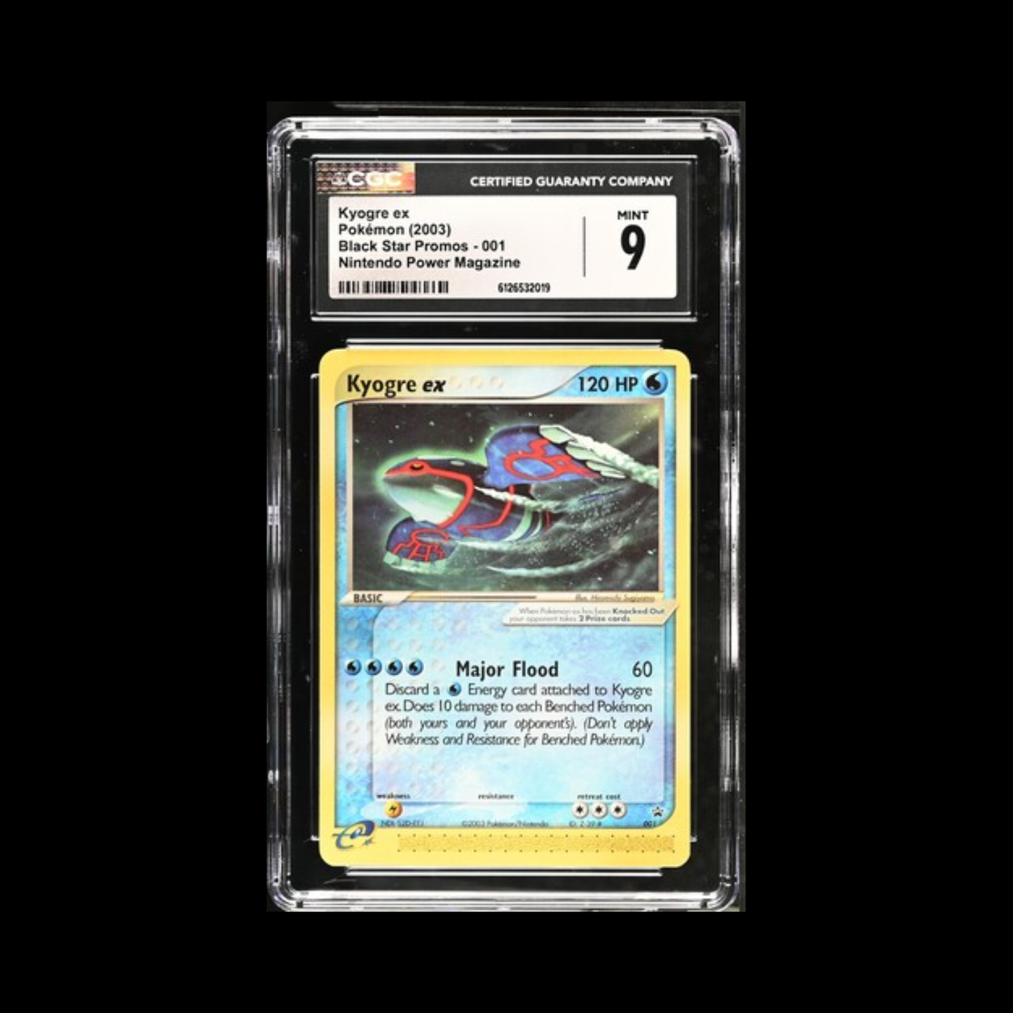 Pokemon Slab Kyogre EX 001 CGC 9 Mint 2003
