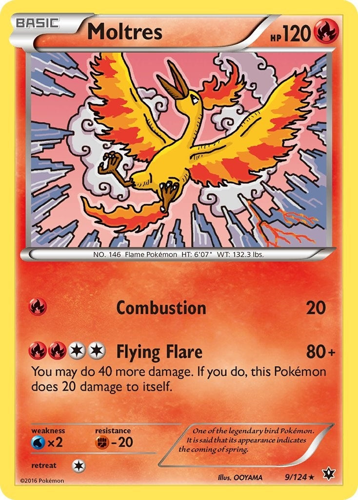 Moltres (9/124) (XY - Fates Collide) (FCO)