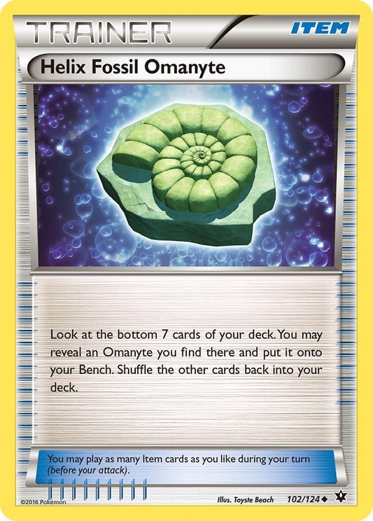 Helix Fossil Omanyte (102/124) (FCO)