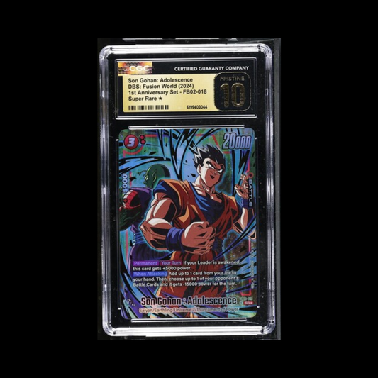 Dragon Ball Super Fusion World Slab Son Gohan: Adolescence FB02-018 CGC Pristine 10 2024