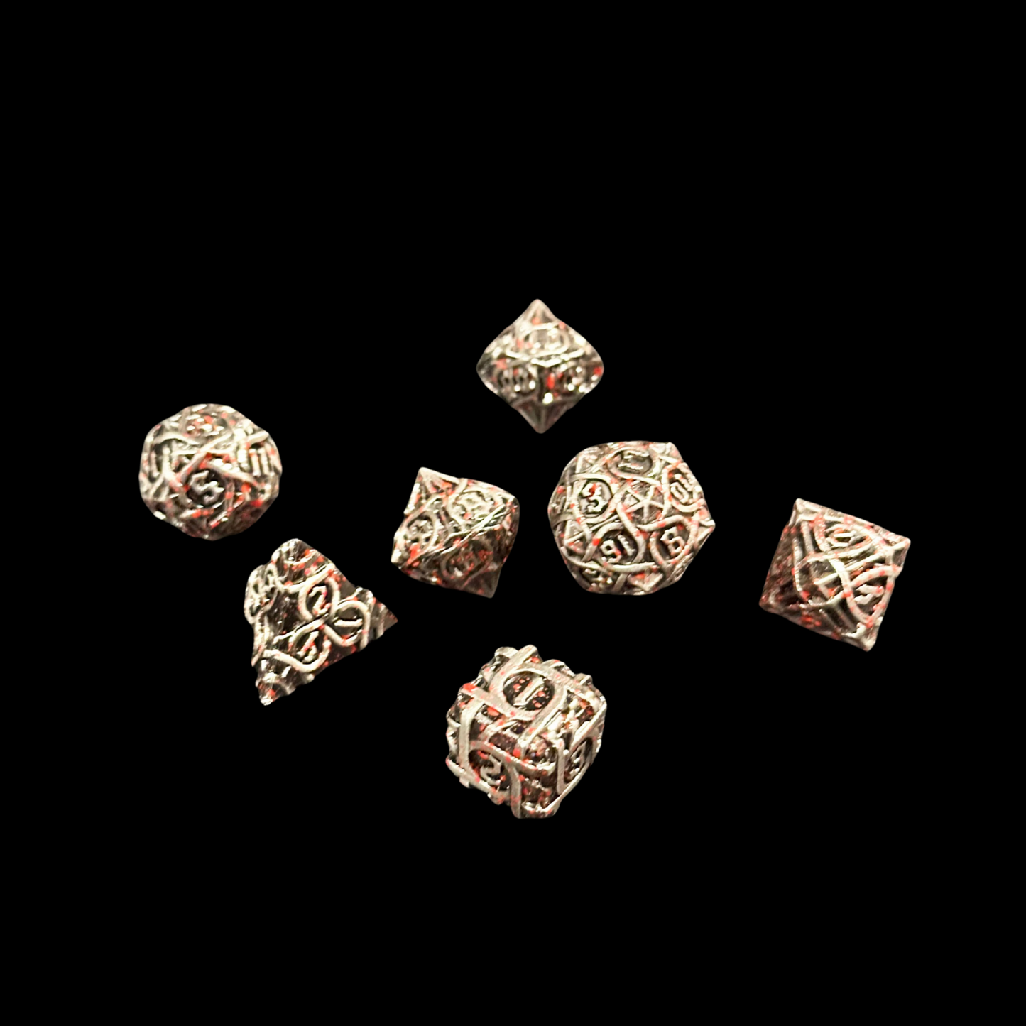 Dungeons And Dragons Metal Dice Set Bloody Metal