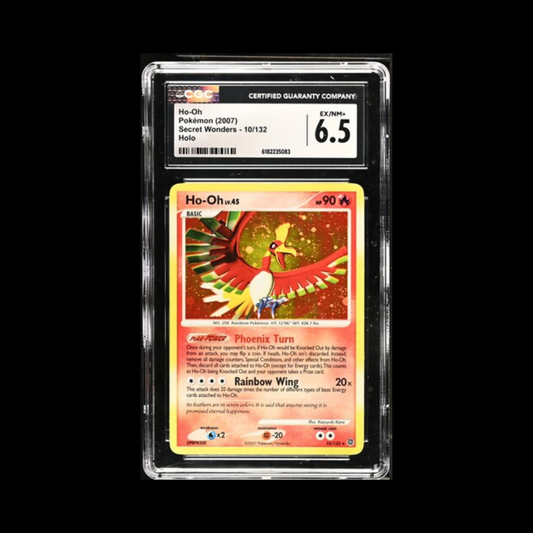 Pokemon Slab Ho-Oh 10/132 Holo CGC 6.5 EX-MT 2007