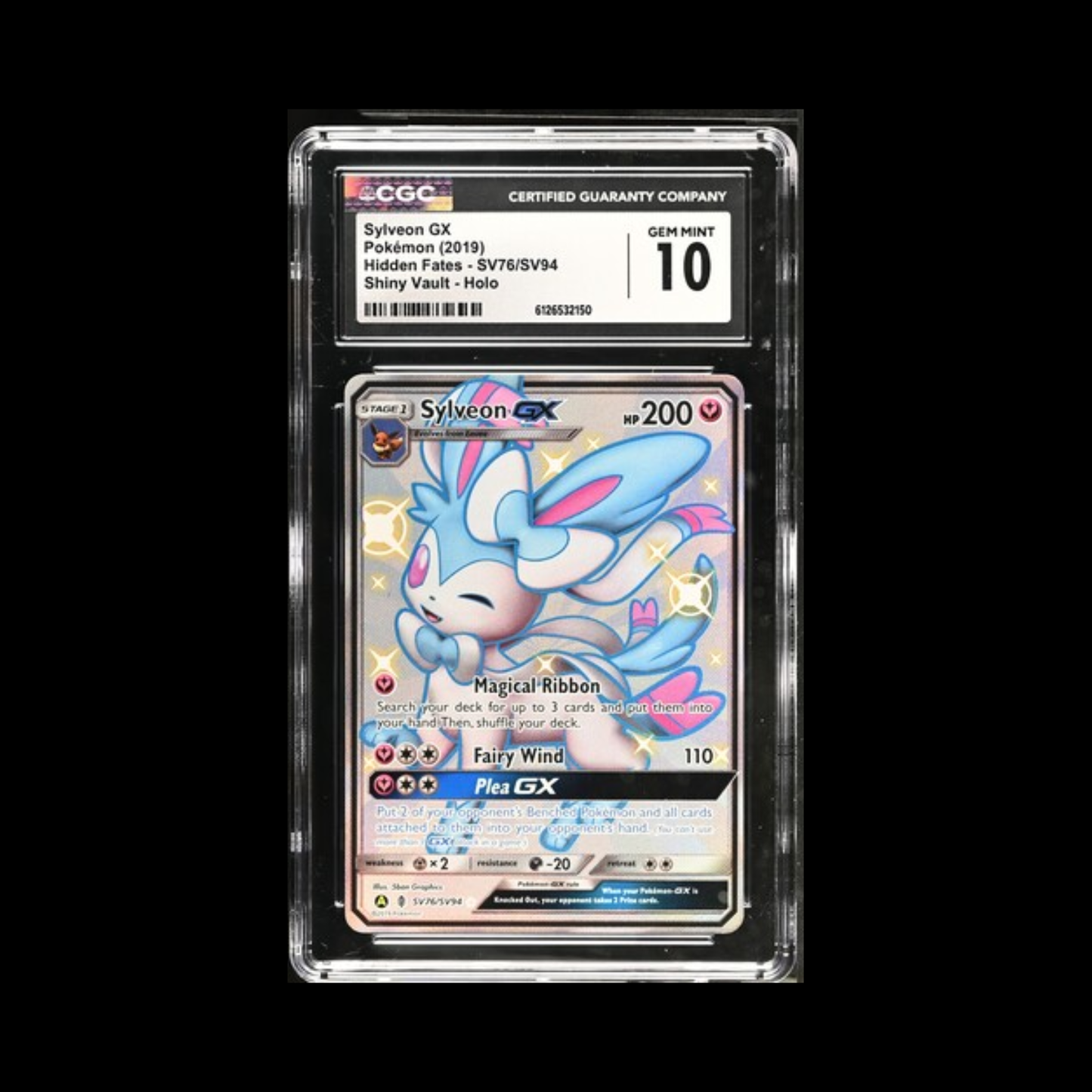 Pokemon Slab Sylveon GX SV76 CGC 10 Gem 2019