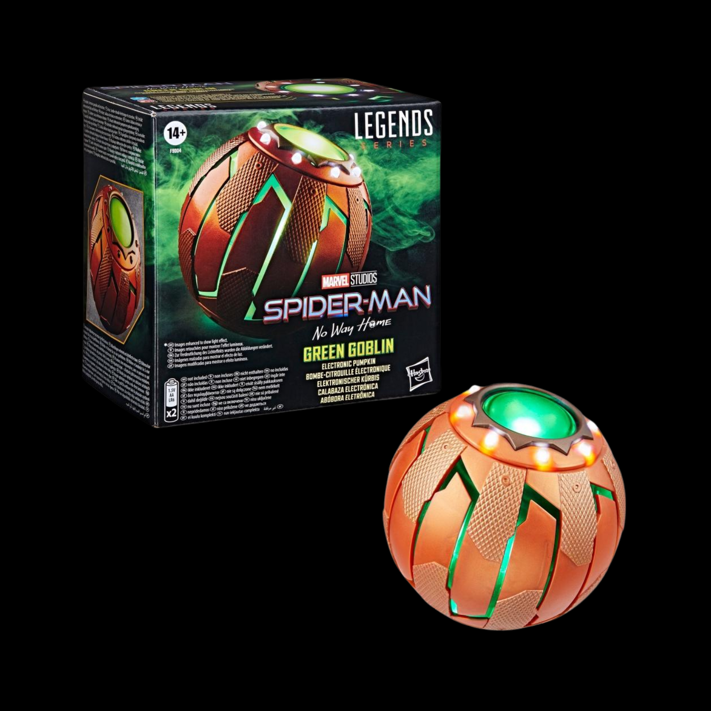 Marvel Legends Series Green Goblin Prop Roleplay Electronic Pumpkin