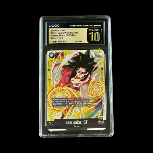 Dragon Ball Super Fusion World Slab Son Goku: GT FB03-140 CGC Pristine 10 2024