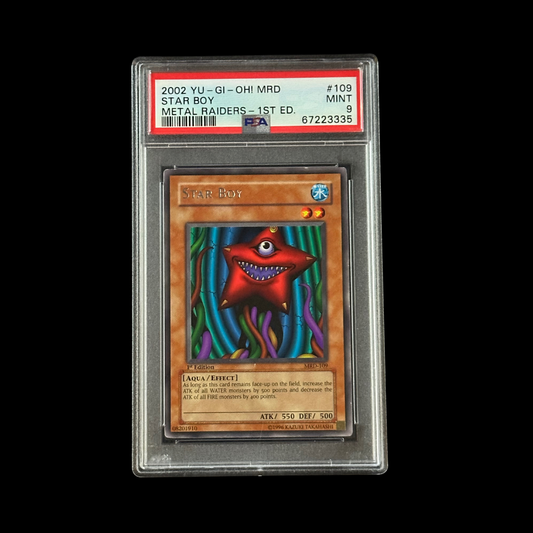 Yu-Gi-Oh! Slab Star Boy Metal Raiders 1st Edition MRD-109 PSA 9 Mint 2002