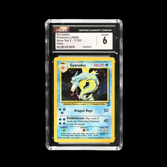 Pokemon Slab Gyarados 7 Base Set 2 Holo CGC 6 Ex 2000