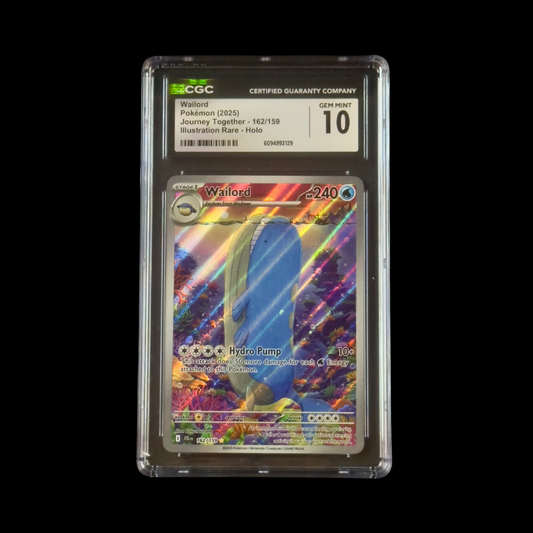 Pokemon Slab Wailord 162 CGC 10 Gem 2025