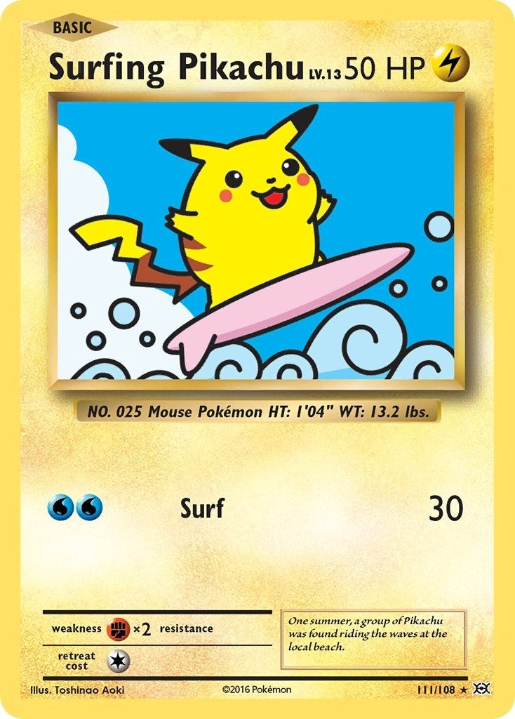Surfing Pikachu (111/108) (EVO)