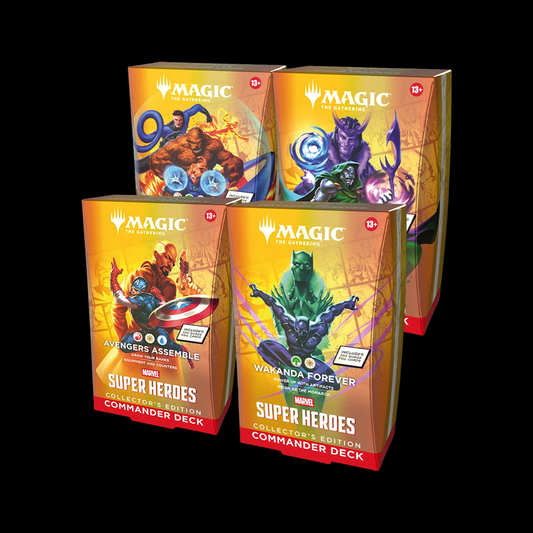 MTG Magic The Gathering Marvel Super Heroes Collector Commander Deck Sealed Case (Ships June 2026)