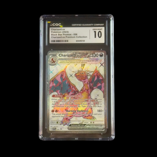 Pokemon Slab Charizard EX 056 CGC 10 Gem 2023