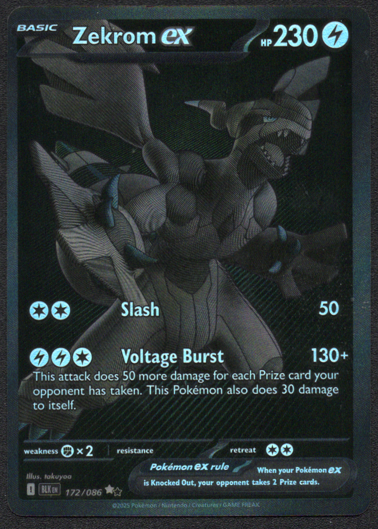 Zekrom ex (172/086) (BLK)