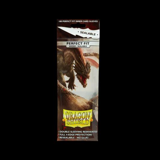 Dragon Shield Perfect Inner Sealable Double Sleeves Smoke 100x